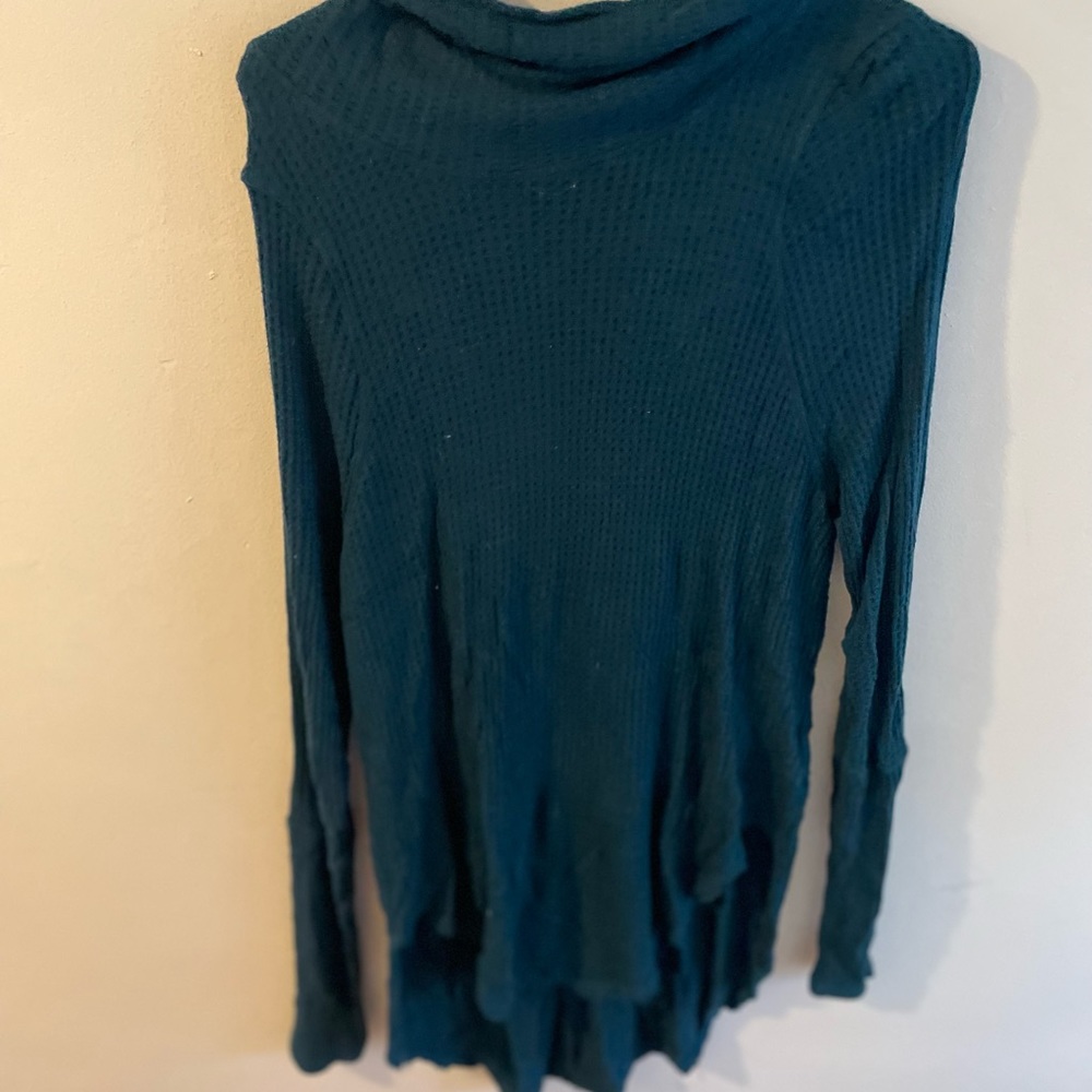 Dark green sweater dress